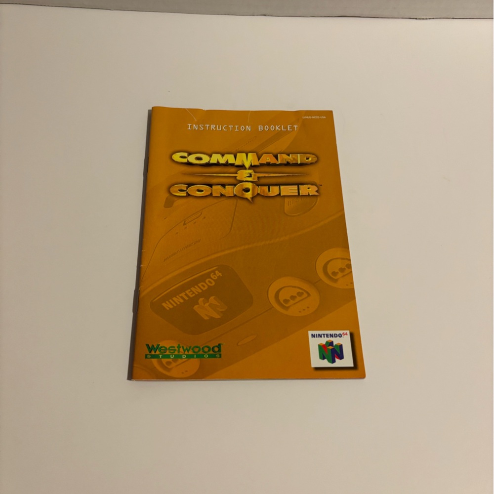 Command & Conquer Instruction Booklet - Nintendo 64
